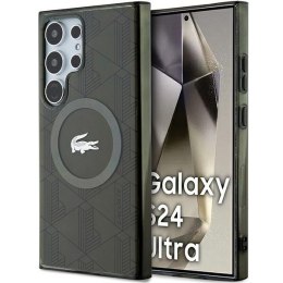 Lacoste LCHMS24LUBSB S24 Ultra S928 khaki hardcase IML Blend Monogram MagSafe