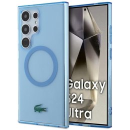 Lacoste LCHMS24LULOLB S24 Ultra S928 jasnoniebieski/light blue hardcase Transparent MagSafe