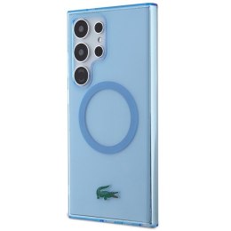 Lacoste LCHMS24LULOLB S24 Ultra S928 jasnoniebieski/light blue hardcase Transparent MagSafe