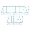 Basen ogrodowy stelażowy 404 x 201 x 100 cm 11w1 Bestway