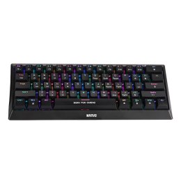 Marvo KG962G EN - R, klawiatura US, do gry, mechaniczna rodzaj przewodowa (USB), czarna