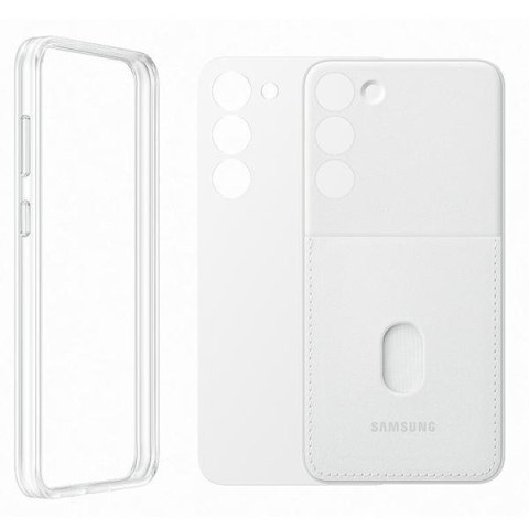 Etui Samsung EF-MS916CW S23+ S916 biały/white Frame Cover
