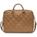 Guess Torba GUCB15ZPSQSSGW 16" brązowy/brown Quilted 4G