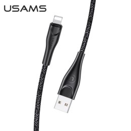 USAMS Kabel pleciony U41 lightning 2m 2A czarny/black SJ394USB01 (US-SJ394)