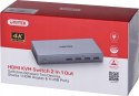 Unitek Przełącznik KVM 4K HDMI 2.0 2-in 1-out +USB