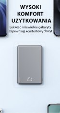 Powerbank indukcyjny 5000mAh MagSafe Fast Charging PD 20W Szary