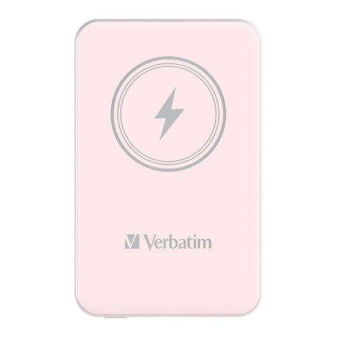 Powerbank Verbatim Charge 'n' Go Magnetic Wireless 5000mAh USB-C PD 3.0 Pink