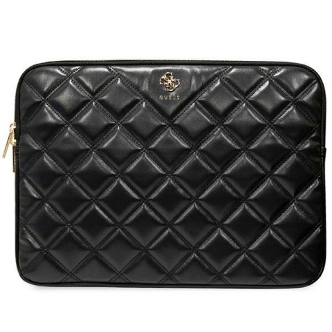 Guess Sleeve GUCS14ZPSQSSGK 14" czarny/black Quilted 4G