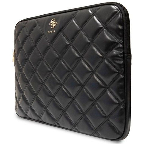 Guess Sleeve GUCS14ZPSQSSGK 14" czarny/black Quilted 4G