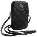 Guess Torebka GUWBZPSQSSGK czarny/black Zip Quilted 4G
