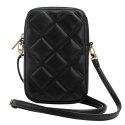 Guess Torebka GUWBZPSQSSGK czarny/black Zip Quilted 4G