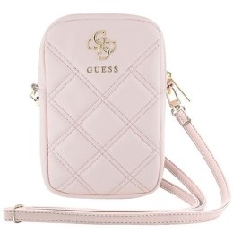 Guess Torebka GUWBZPSQSSGP różowy/pink Zip Quilted 4G