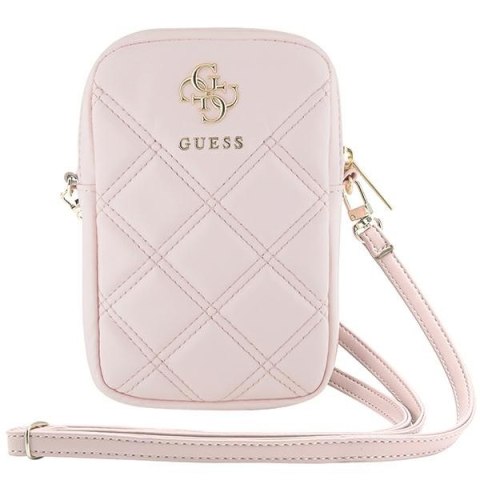 Guess Torebka GUWBZPSQSSGP różowy/pink Zip Quilted 4G