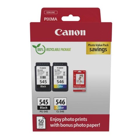 Canon oryginalny ink / tusz PG-545/CL-546, 8287B008, black/color, 2x180s, 1x8, 1x9ml, 2-pack