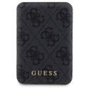 Zestaw Guess GUBPM5P14L4GEMGK iPhone 14 Pro 6.1" hardcase + Powerbank 5000mAh MagSafe czarny/black 4G Metal Logo