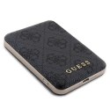 Zestaw Guess GUBPM5P14L4GEMGK iPhone 14 Pro 6.1" hardcase + Powerbank 5000mAh MagSafe czarny/black 4G Metal Logo