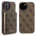 Zestaw Guess GUBPM5P15S4GEMGW iPhone 15 6.1" hardcase + Powerbank 5000mAh MagSafe brązowy/brown 4G Metal Logo