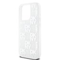 DKNY DKHCP15LLCPEPT iPhone 15 Pro 6.1" biały/white hardcase Liquid Glitter Multilogo
