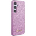 Guess GGUHCS24MHGGSHU S24+ S926 fioletowy/purple hardcase Glitter Script