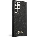 Guess GUHCS24LHGGSHK S24 Ultra S928 czarny/black hardcase Glitter Script