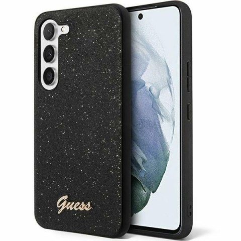 Guess GUHCS24SHGGSHK S24 S921 czarny/black hard case Glitter Script