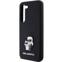 Karl Lagerfeld KLHCS24SSMHKCNPK S24 S921 hardcase czarny/black Silicone Karl&Choupette Metal Pin