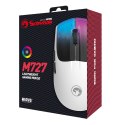 Mysz przewodowa USB, Marvo M727, biała, optyczna, 12000DPI