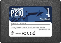 Dysk SSD PATRIOT P210 1 TB P210 (2.5″ /1 TB /SATA III (6 Gb/s) /500MB/s /400MB/s)