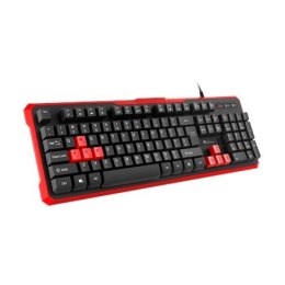 GENESIS RHOD 110 Gaming Keyboard, US Layout, Wired, Red | Genesis | RHOD 110 | Gaming keyboard | US | Wired | Red, Black | 1.7 m