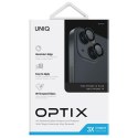 UNIQ Optix Aluminium Camera Lens Protector iPhone 14 6.1" / 14 Plus 6.7" midnight black szkło na obiektyw aparatu z aplikatorem