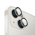 UNIQ Optix Aluminium Camera Lens Protector iPhone 14 6.1" / 14 Plus 6.7" sterling silver szkło na obiektyw aparatu z aplikatorem