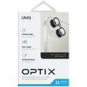 UNIQ Optix Aluminium Camera Lens Protector iPhone 14 6.1" / 14 Plus 6.7" sterling silver szkło na obiektyw aparatu z aplikatorem