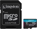 Karta pamięci Kingston Canvas Go Plus microSD 128GB 170/90MB/s Adapter