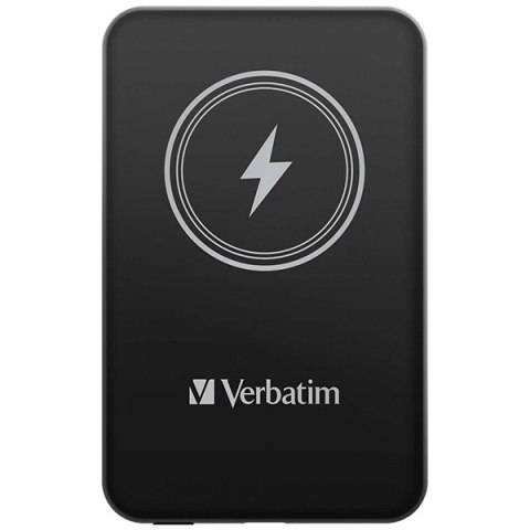 Verbatim, powerbank z ładowaniem bezprzewodowym, 5V, ładowanie telefonu, 32240, 5 000mAh, Mocowanie magnetyczne, czarna