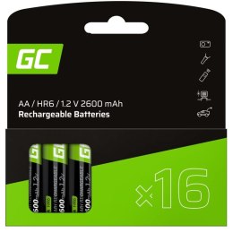 Akumulatorki paluszki AA R6 2600mAh 16 sztuk