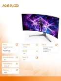 Monitor AG456UCZD 44.5'' Curved OLED 240Hz HDMIx2 DP USB-C HAS Głośniki