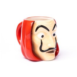 Dom z Papieru - Kubek ceramiczny w pudełku prezentowym 3D 350 ml (Salvador Dali Mask)