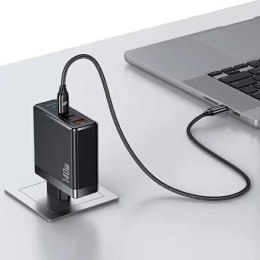 USAMS Ład. siec. 2xUSB-C+1xUSB T52 PD140W PD Fast Charging US-CC168 + kabel U82 USB-C/USB-C US-SJ581 240W czarny/black UM Series