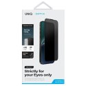 UNIQ Optix Privacy iPhone 15 Pro Max 6.7" prywatyzujące szkło hartowane z aplikatorem