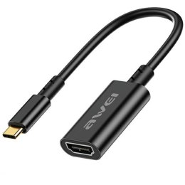 AWEI Adapter CL-217T USB-C/HDMI czarny/black 4k@30Hz