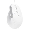 Mysz ergonomiczna przewodowa Bayo II biała