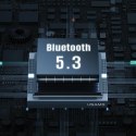 USAMS Słuchawki Bluetooth 5.3 TWS Rhymbo Series bezprzewodowe czarny/black BHUYO01 (US-YO17)