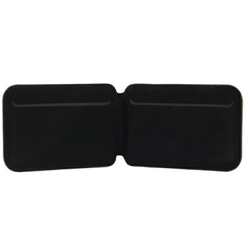 Audi Leather Wallet Card Slot Stand czarny/black MagSafe AU-MSCH-GT/D3-BK