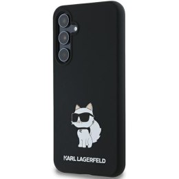 Karl Lagerfeld KLHCSA35SMHCNPK A35 A356 czarny/black hardcase Silicone Choupette Metal Pin