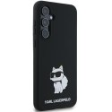 Karl Lagerfeld KLHCSA55SMHCNPK A55 A556 czarny/black hardcase Silicone Choupette Metal Pin