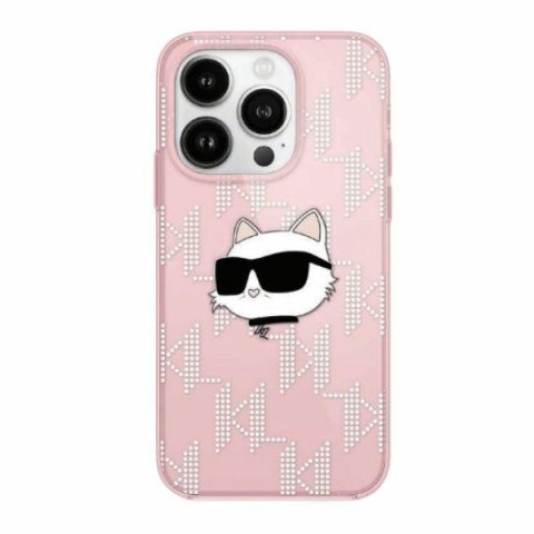 Karl Lagerfeld KLHCP14LHKLPCHP iPhone 14 Pro 6.1" różowy/pink hardcase IML Choupette Head & Monogram