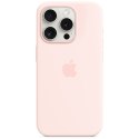 Etui Apple MT1F3ZM/A iPhone 15 Pro 6.1" MagSafe jasnoróżowy/light pink Silicone Case