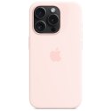 Etui Apple MT1F3ZM/A iPhone 15 Pro 6.1" MagSafe jasnoróżowy/light pink Silicone Case