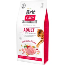 BRIT Care Cat Grain-Free Adult Activity Support - sucha karma z kurczakiem dla kotów aktywnych - 7 kg