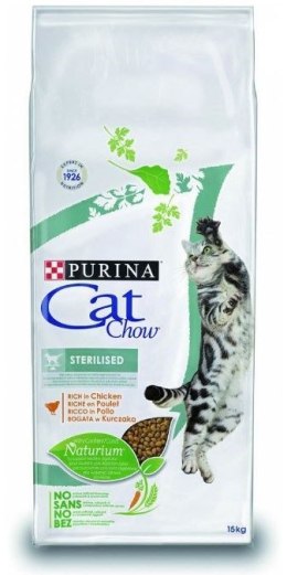 PURINA CAT CHOW Sterilized - sucha karma dla kotów wykastrowanych i wysterylizowanych - 15 kg